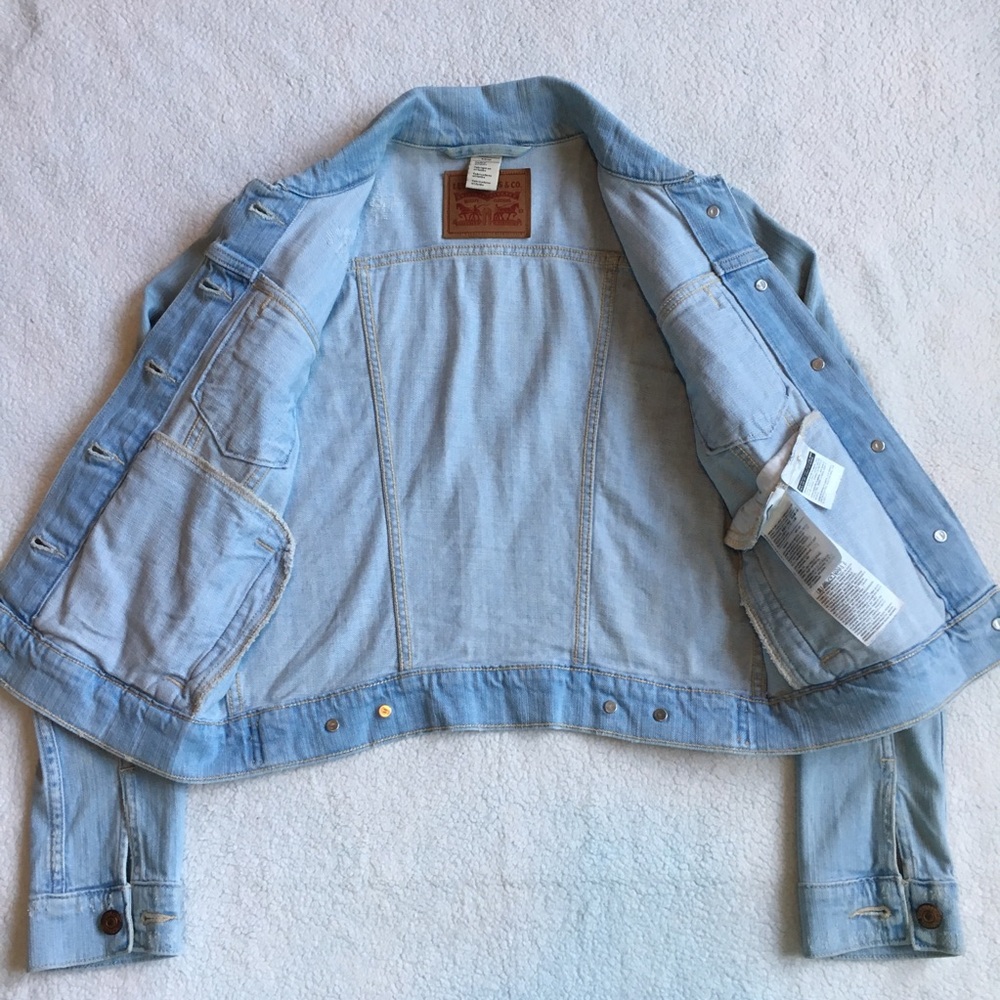 Levi’s Light Blue Denim Jacket Levi Size S Small - Picture 3 of 8